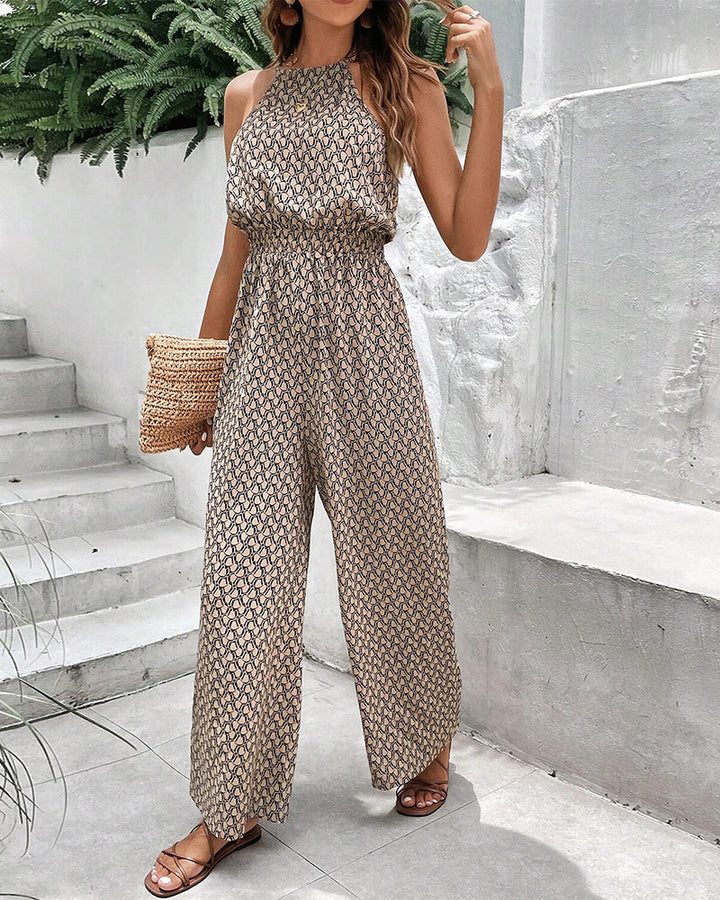 Drune | Ärmelloser Jumpsuit mit aufhängendem Halsband