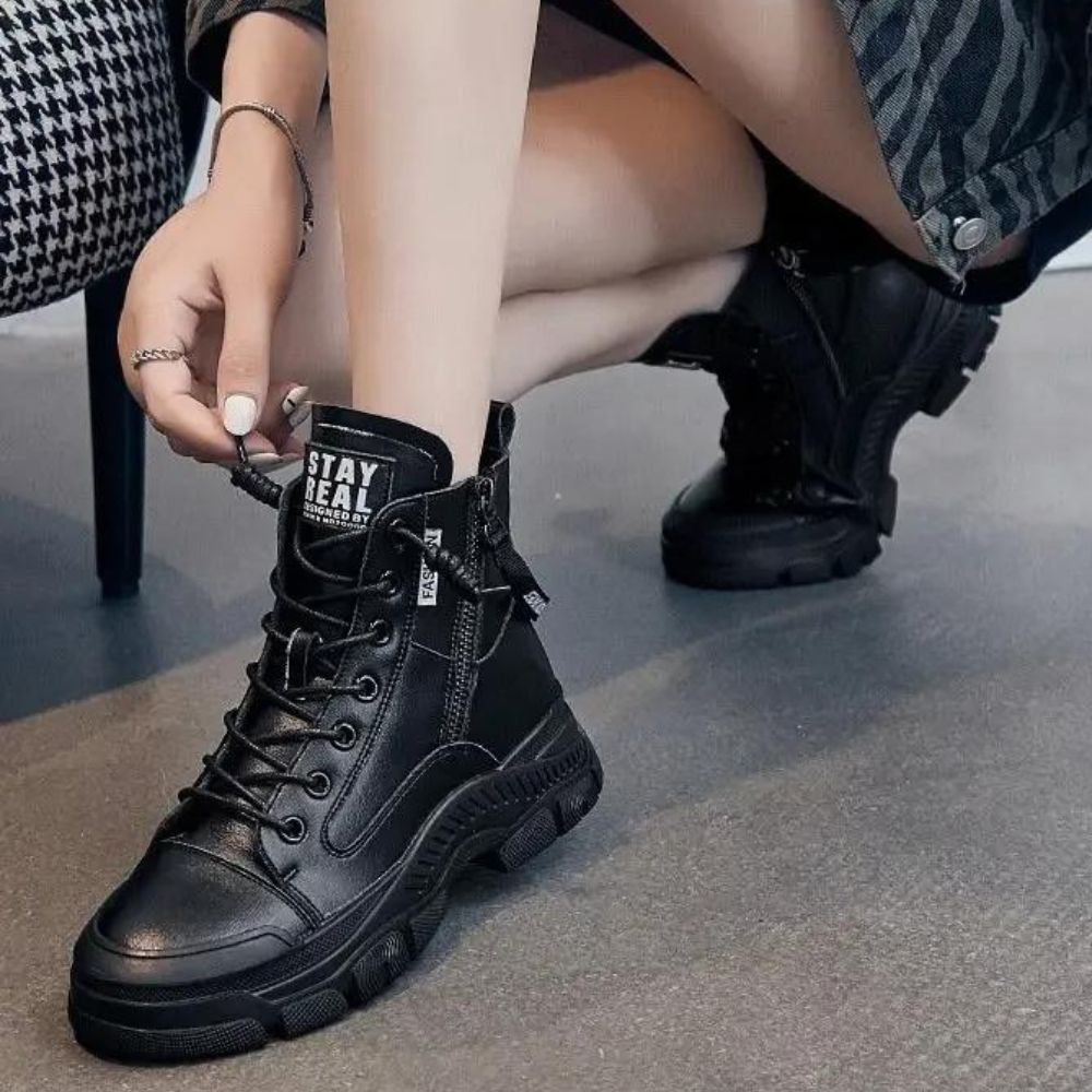 Drune - Elegante High-Top-Sneakerstiefel mit Reißverschluss