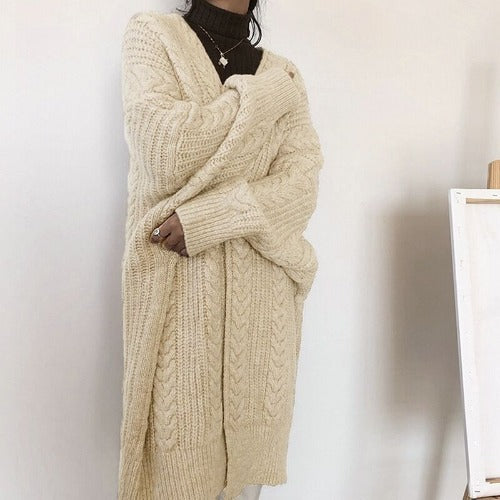 Damen Großer Strickcardigan Drune
