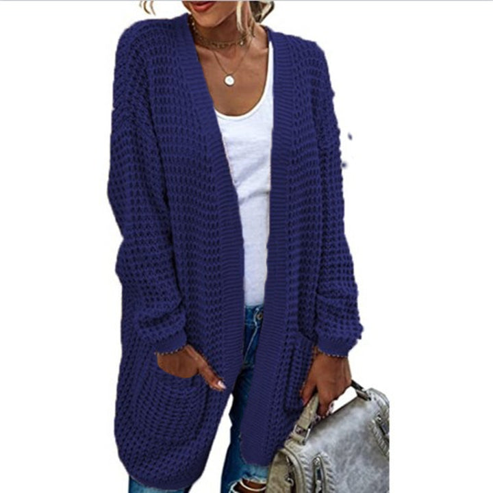 Damen Grobstrickjacke mit tiefen Taschen und lässigem Schnitt Drune