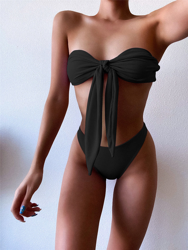 Damen Bandeau-Bikini mit Schleifen-Detail Drune