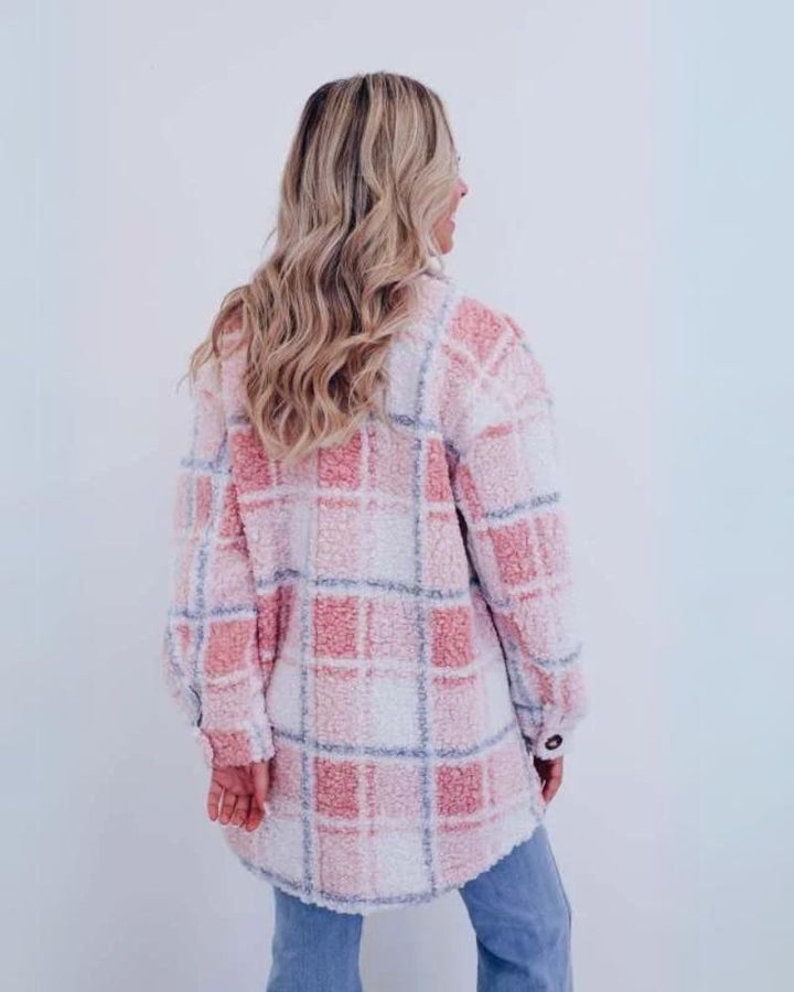 Drune | Polar Fleece Plaid Jacke