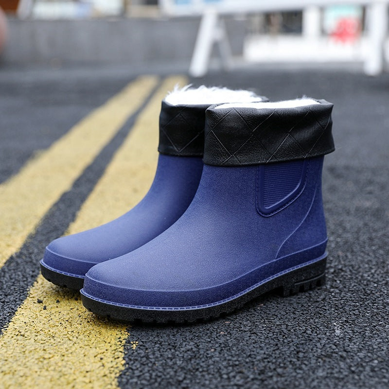 Halbhohe Wasserdichte Herren-Regenstiefel Drune