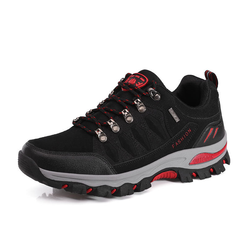 Damen nan atmungsaktiver Low-Cut-Trekkingschuh mit Metallösen, verstärkter Zehenkappe und griffiger Multiterrain-Sohle Drune