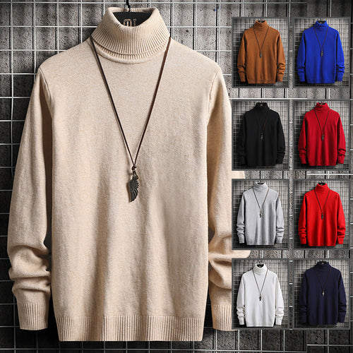 Herren Rollkragenpullover aus hochwertiger Strickware mit lässiger Passform Drune