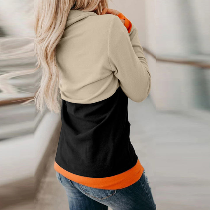 Damen Casual Kürbis Grafik Hoodie Drune