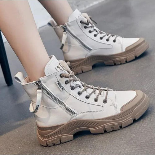 Drune - Elegante High-Top-Sneakerstiefel mit Reißverschluss