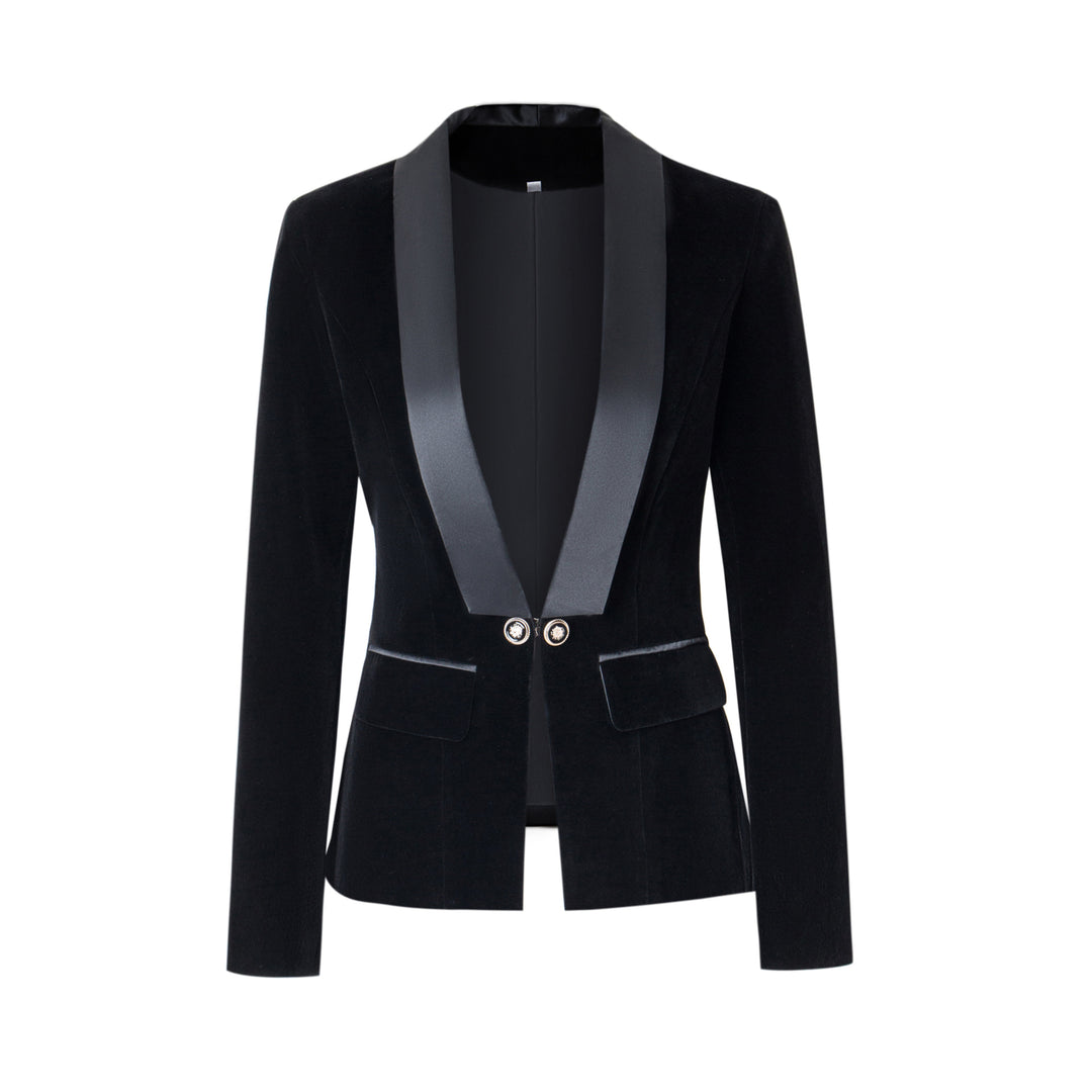 Damen Blazerjacke mit glänzenden Akzenten und strukturiertem Schnitt Drune