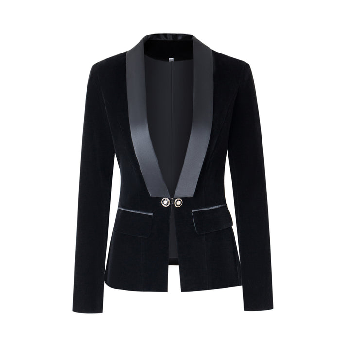 Damen Blazerjacke mit glänzenden Akzenten und strukturiertem Schnitt Drune