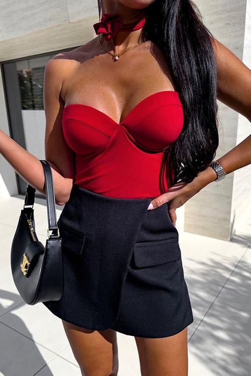Drune | Rosiedress Herzförmiger Ausschnitt Strapless Bustier Bodysuit
