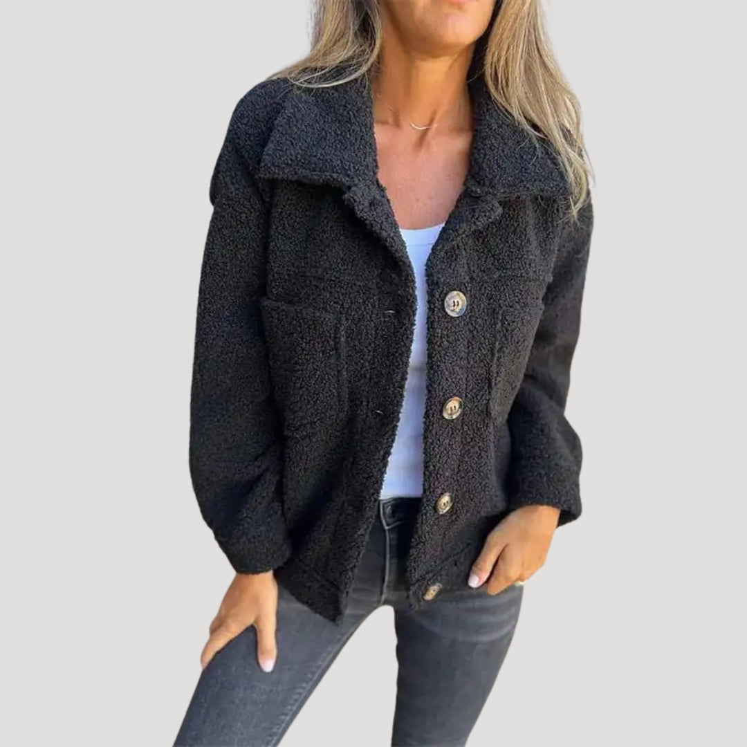Drune | Teddy-Fleecejacke - Modische Sherpa Jacke für Alltag & Freizeit