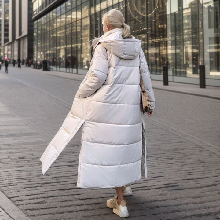 Drune | Warme Gefütterte Damen Pufferjacke mit Kapuze