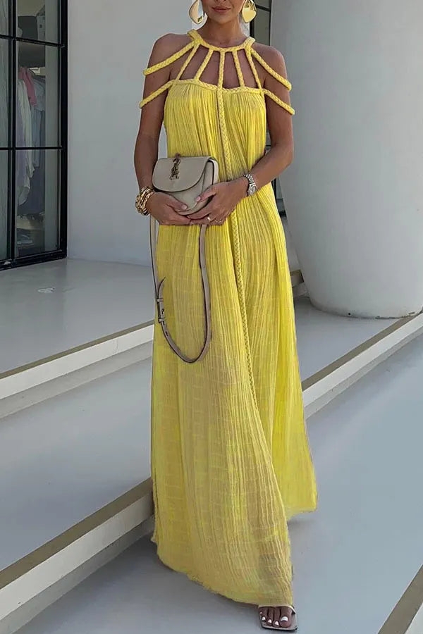 Drune | Sommer Kurzarm Klassisches Kleid