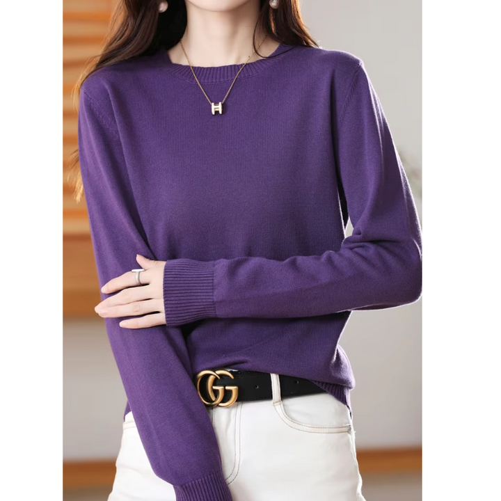 Drune | Cashmere Pullover Damen Klassischer Rundhals, Weich & Atmungsaktiv