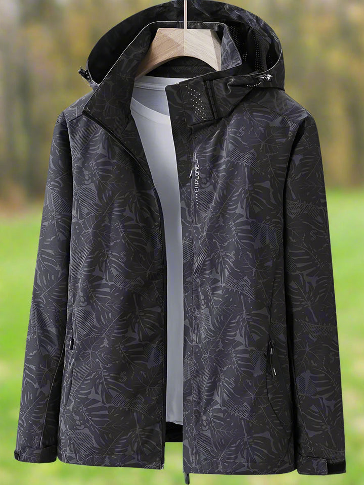 Drune | Wasserdichte Regenjacke mit Kapuze und Reißverschlusstaschen