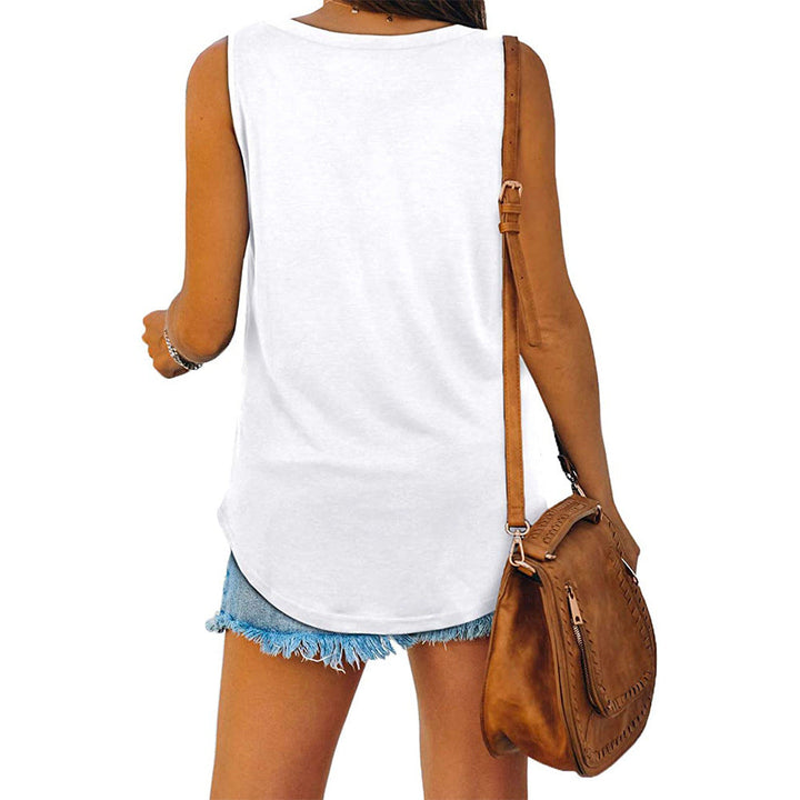 Drune | Jersey Tank-Top mit V-Ausschnitt