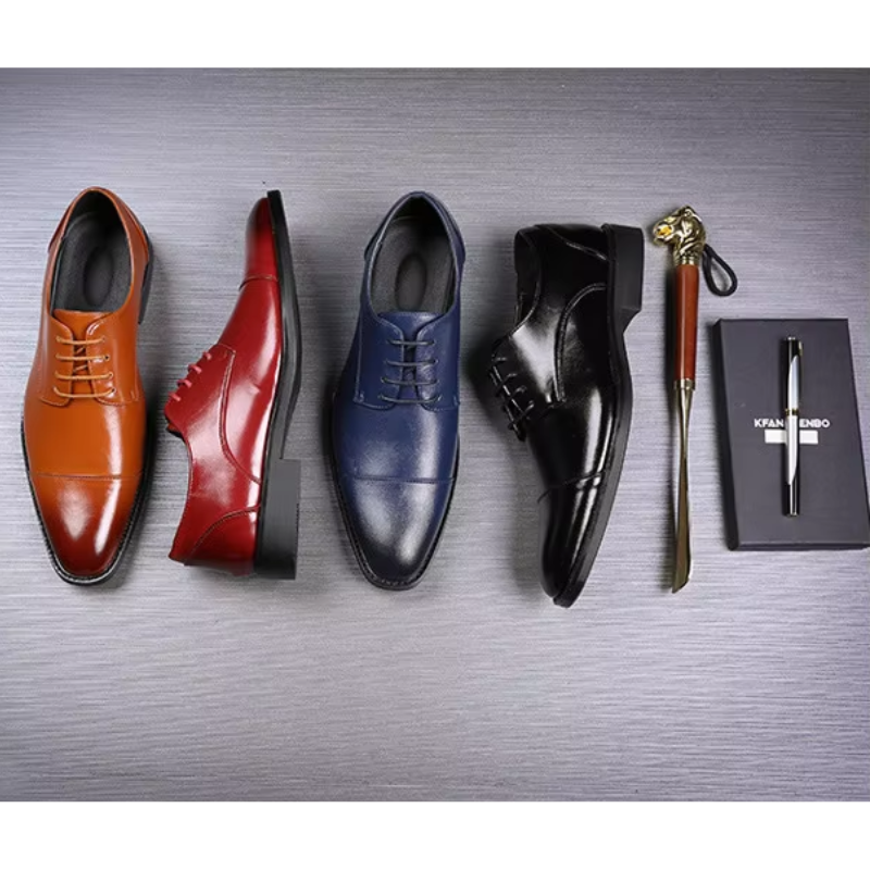 Drune | Luxuriöse Leder Herrenschuhe Mit Schnürung Und Polierter Oberfläche