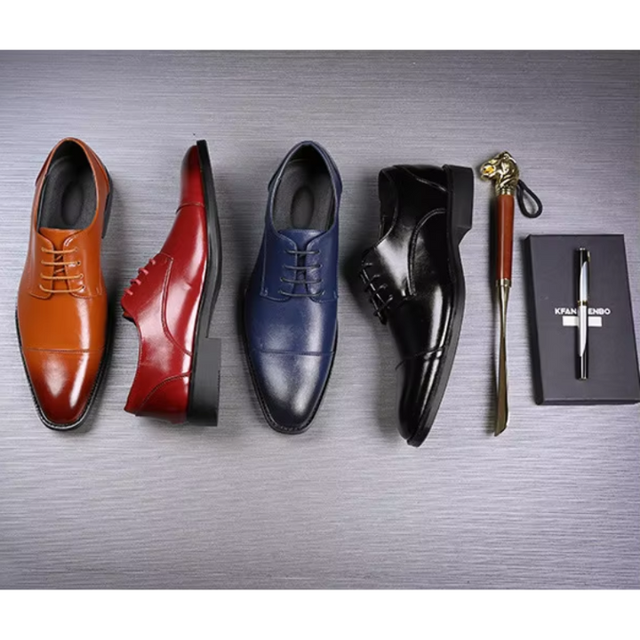 Drune | Luxuriöse Leder Herrenschuhe Mit Schnürung Und Polierter Oberfläche