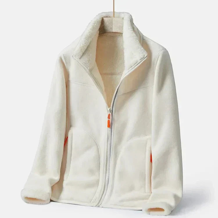 Drune | Damen Doppelreiher-Fleecejacke