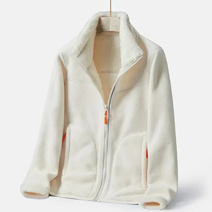 Drune | Damen Doppelreiher-Fleecejacke