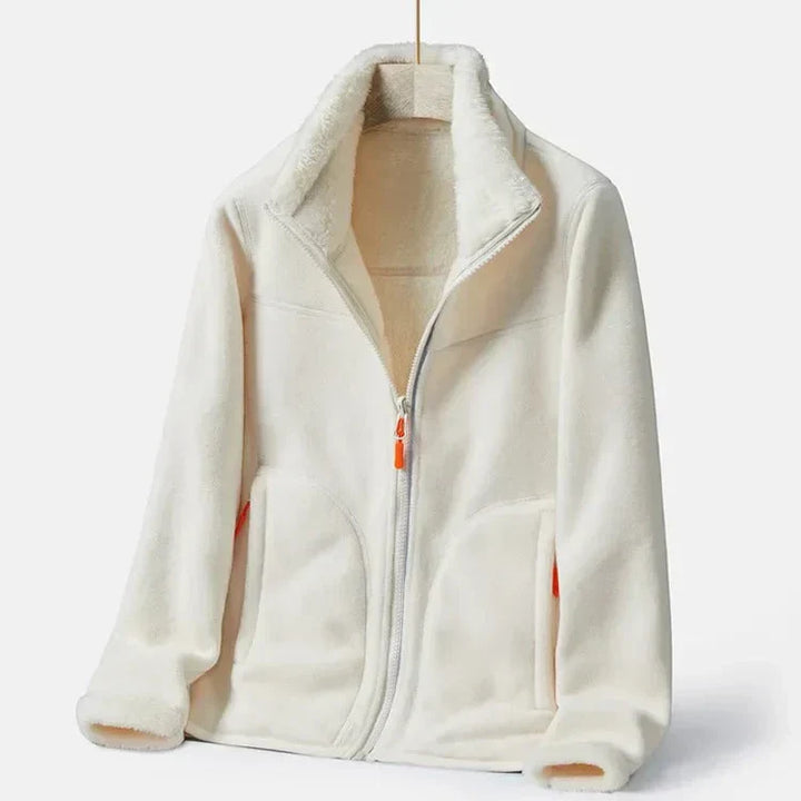 Drune | Warme Fleecejacke mit Doppelter Knopfleiste für Damen