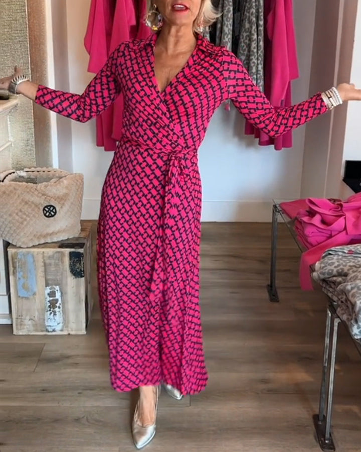 Drune | Maxikleid mit V-Ausschnitt