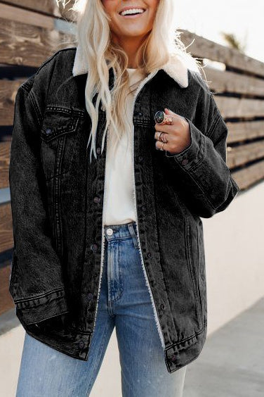Drune | Gefütterte Jeans Bomberjacke