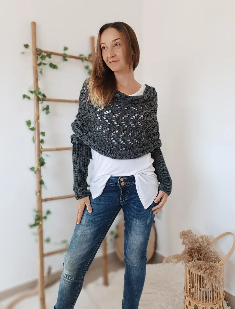 Drune | Schal - eleganter Damen gewebter Überwurf