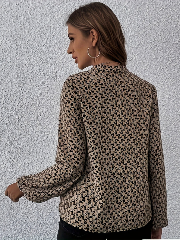 Drune | Stilvolle Bluse mit Grafischem Muster Polyester Elegant und Komfortabel