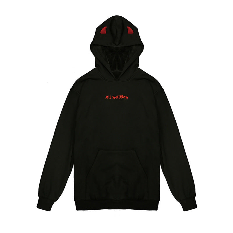 Damen Übergroßes Hoodie mit verspielten Flügelapplikationen Drune
