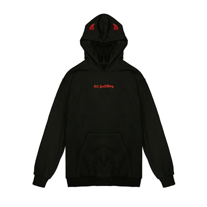 Damen Übergroßes Hoodie mit verspielten Flügelapplikationen Drune
