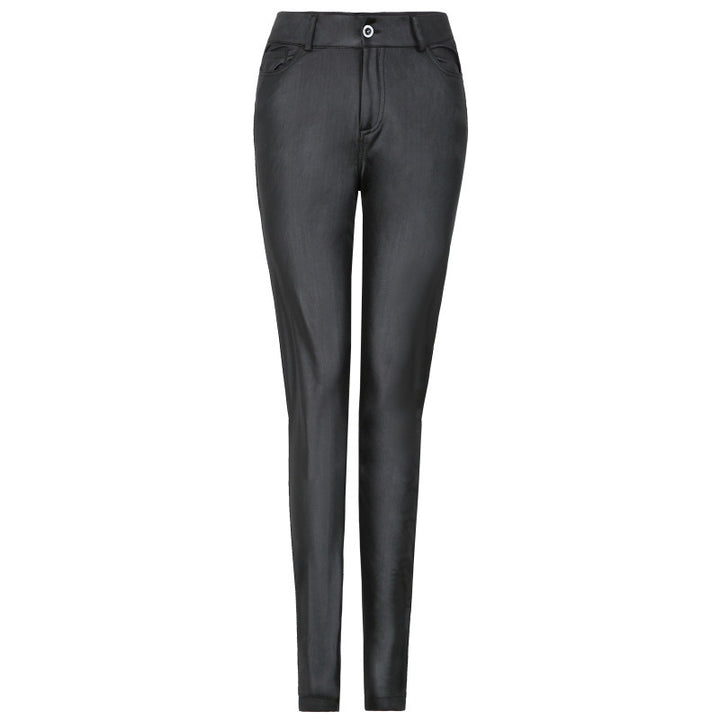 Damen Hochwertige Kunstlederhose Drune