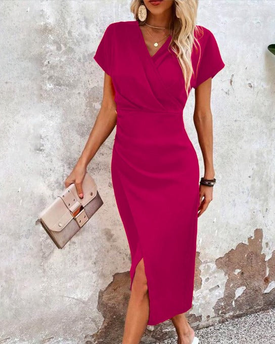 Drune | Elegantes Festkleid Mit Frühlingsschlitz