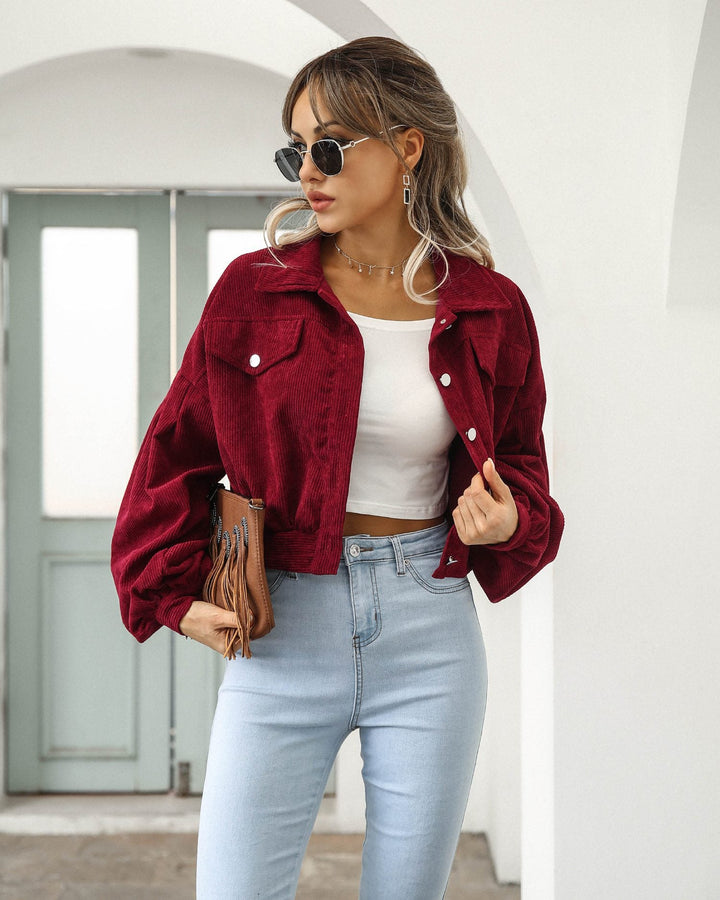 Drune | Cord-Jacke - Statement-Stück - Weiche Textur - Lässige Schichtung