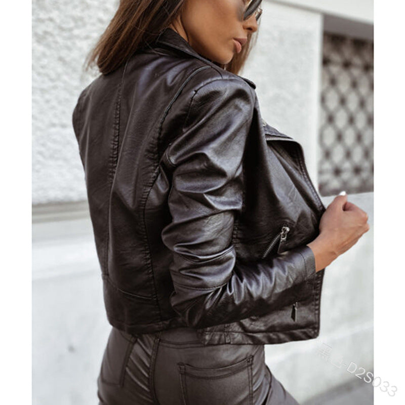 Damen Elegante Bikerjacke mit modernem Schnitt und hochwertigen Details Drune