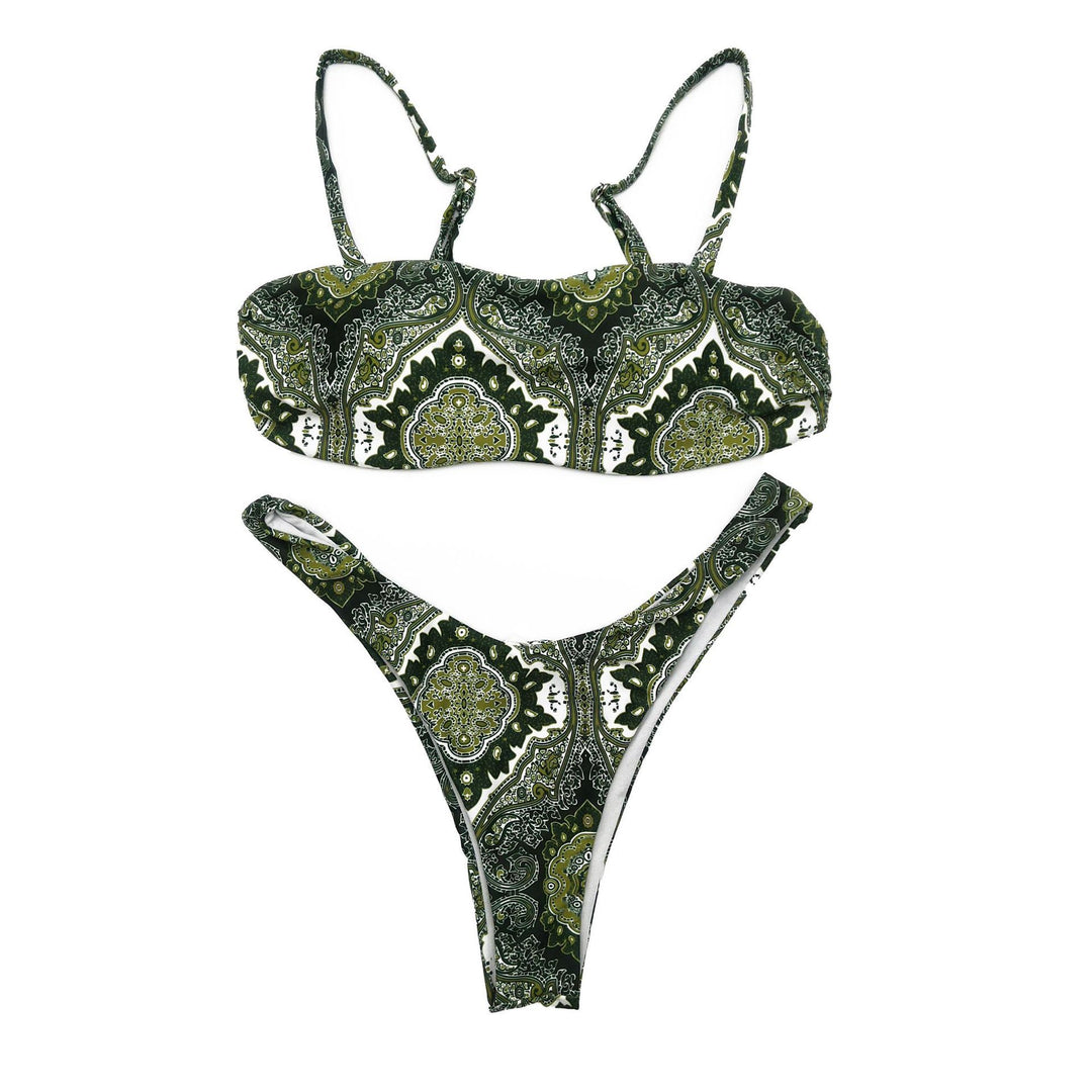 Damen Triangle-Bikini mit trendigen Riemen Drune