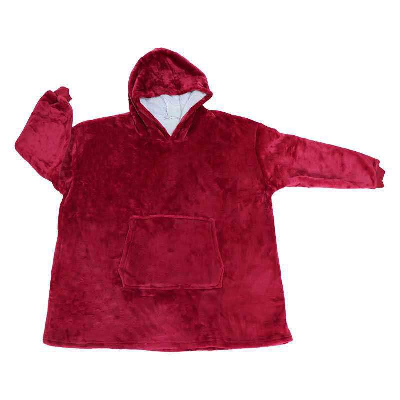 Damen Großer Kapuzenpullover mit kuscheligem Fleece und praktischen Taschen Drune