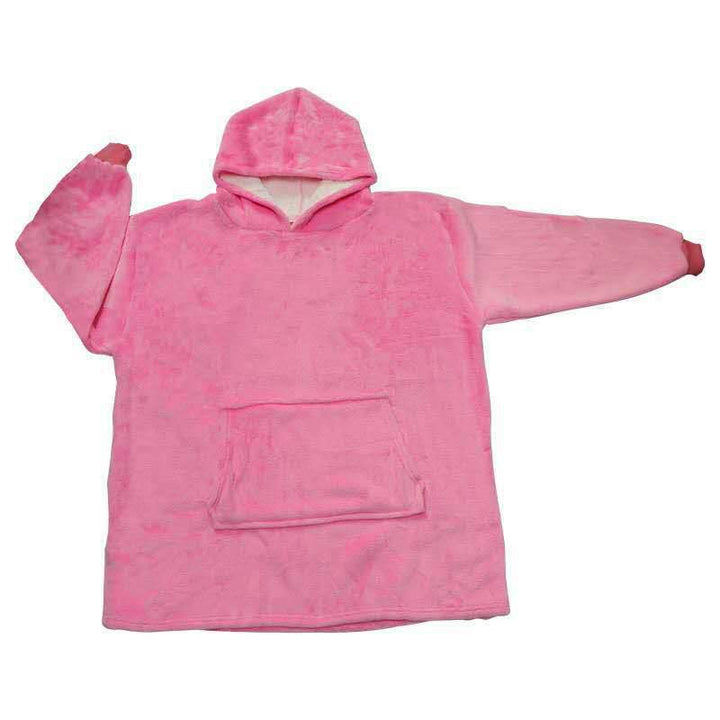 Damen Großer Kapuzenpullover mit kuscheligem Fleece und praktischen Taschen Drune