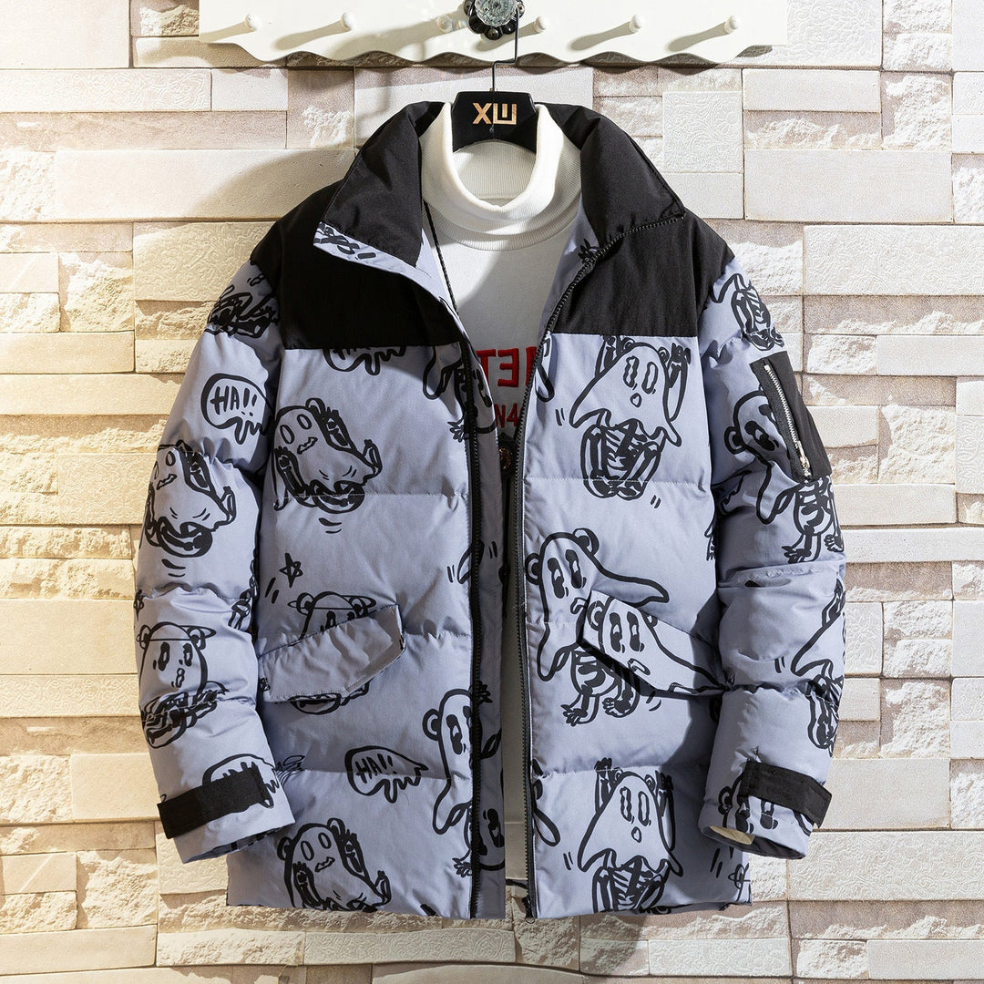 Drune | Bedruckte wattierte Jacke