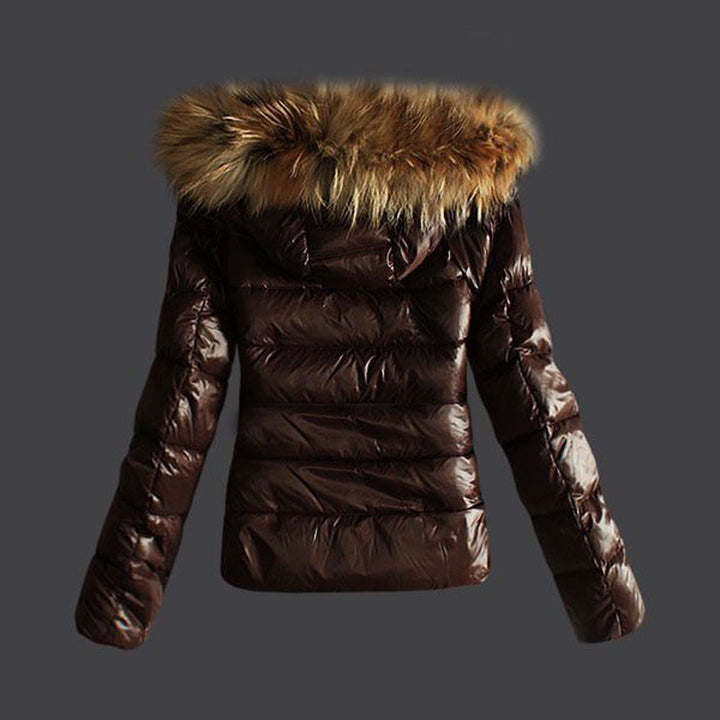 Damen Steppjacke mit abnehmbarem Kunstfellkragen und modernem Schnitt Drune