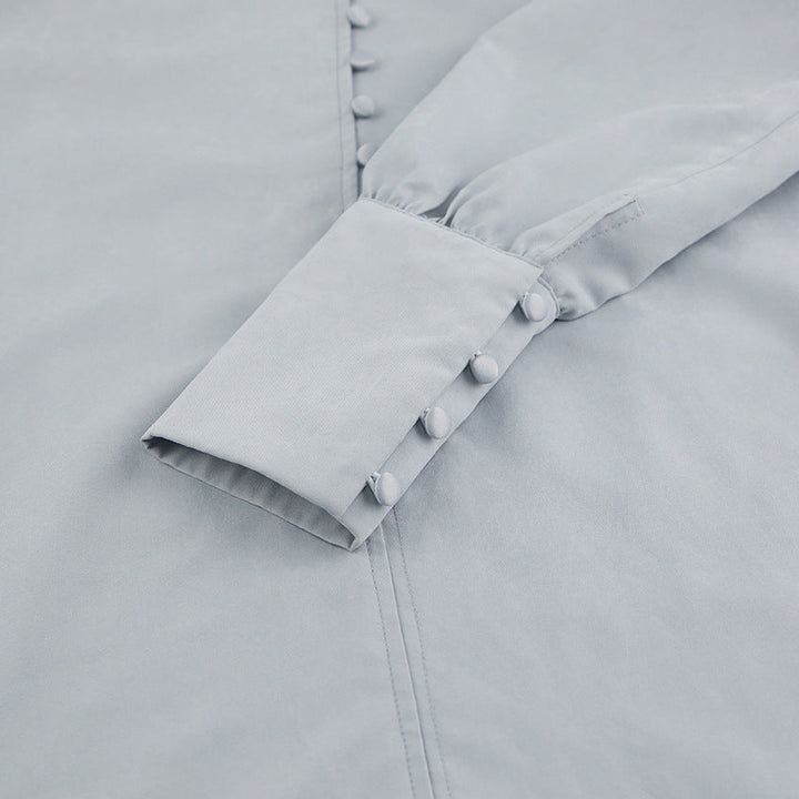 Drune | Viktorianisch inspirierte Bluse mit hohem Kragen