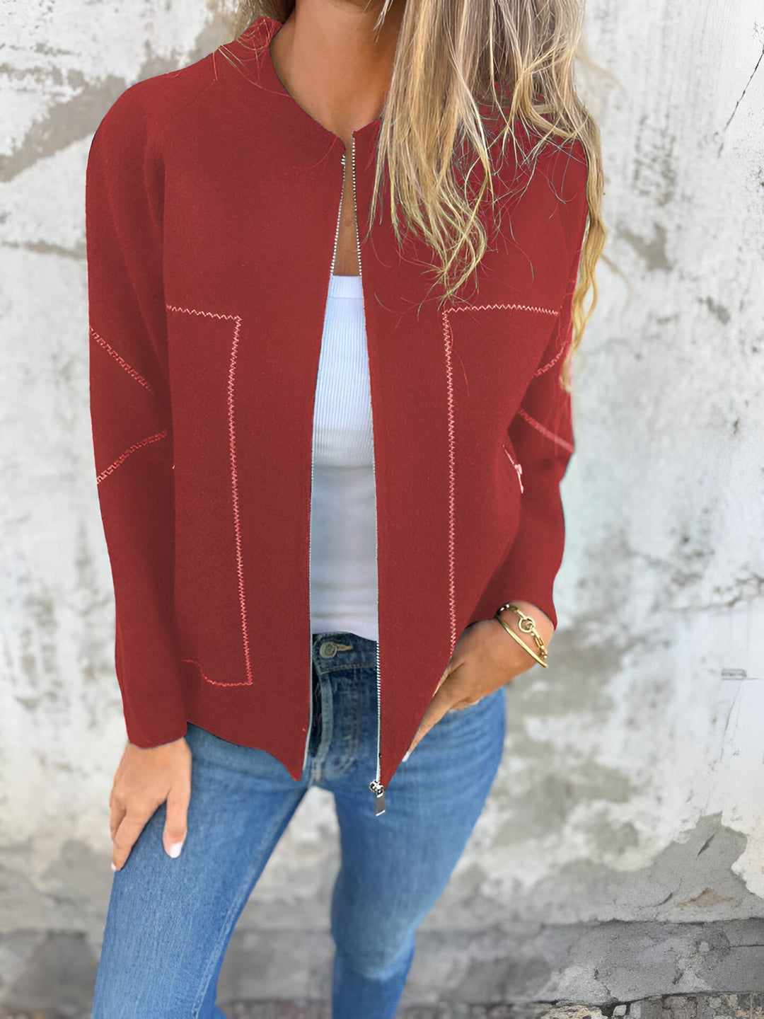 Drune | Stitch Bomberjacke - Leichtgewichtiger Komfort - Wesentliches für lässiges Layering
