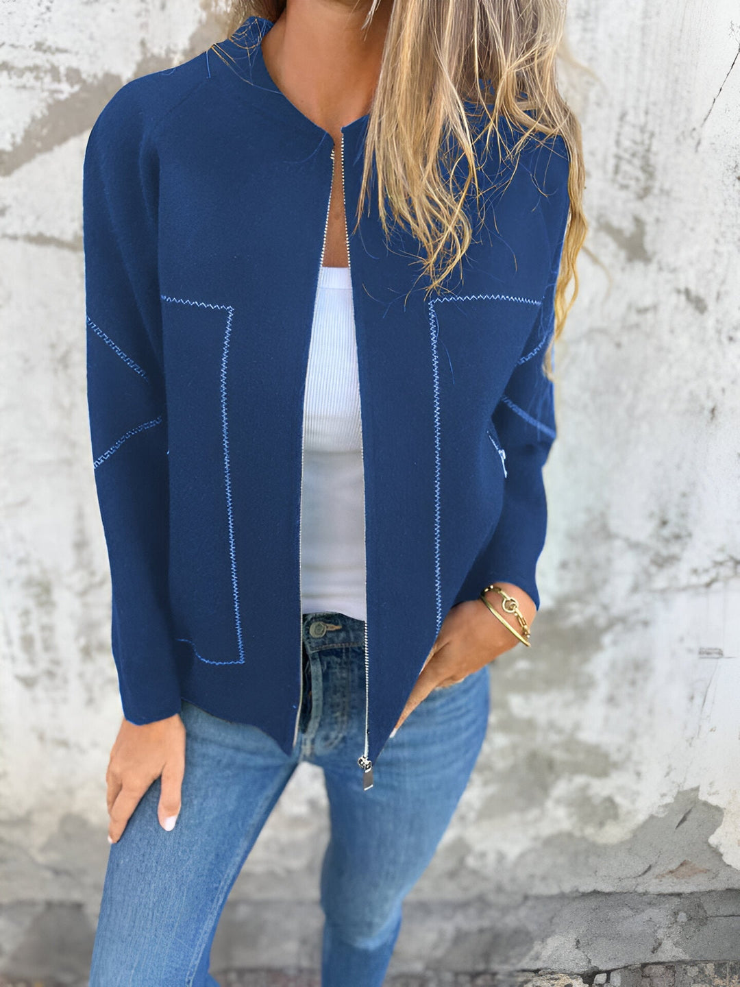 Drune | Stitch Bomberjacke - Leichtgewichtiger Komfort - Wesentliches für lässiges Layering