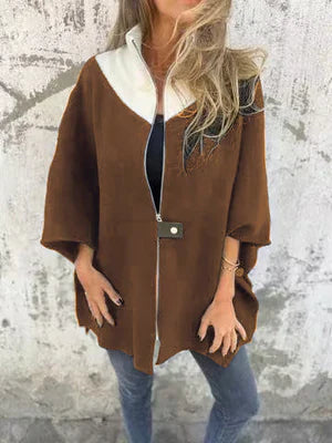 Drune | Stehkragenjacke mit halbem Reißverschluss