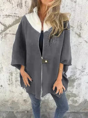 Drune | Stehkragenjacke mit halbem Reißverschluss