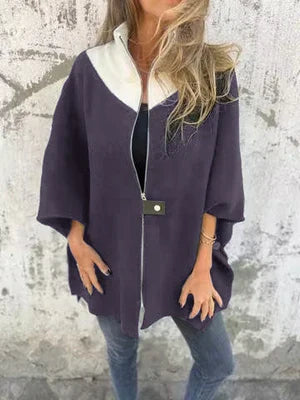 Drune | Stehkragenjacke mit halbem Reißverschluss