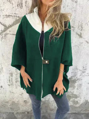 Drune | Stehkragenjacke mit halbem Reißverschluss