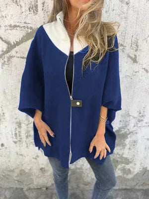 Drune | Stehkragenjacke mit halbem Reißverschluss