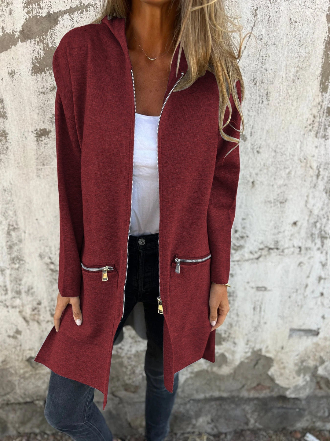 Drune | Langarmjacke mit Reißverschluss für Frauen