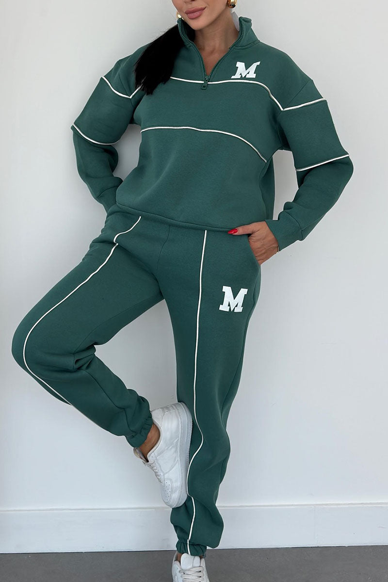 Drune | Zweiteiler Set - Pullover & Hose - Weich & Bequem - Baumwollmischung für Herbst & Winter